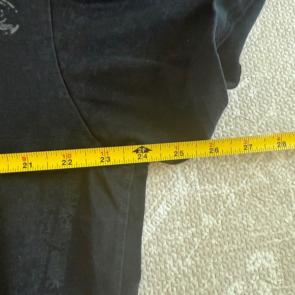 Mens Black Ace Skull Raw Blue Graphic T Shirt Lord Raiser Rhinestone Embellished - Picture 5 of 6